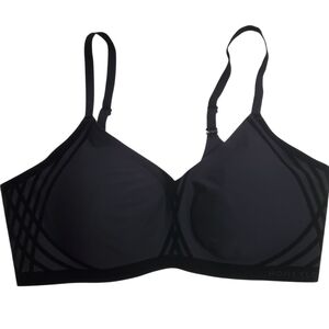 Honeylove Silhouette Convertible Bra Vamp Black Velvet Size XL Wireless Wirefree